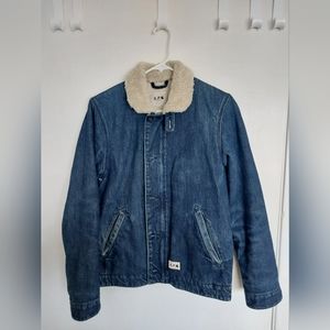 A.P.C x Carhartt Sherpa Lined Denim Deck Jacket